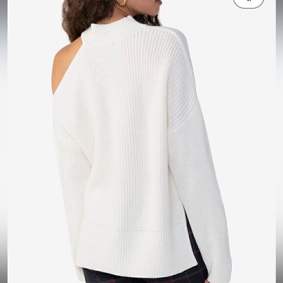 Sanctuary Women's Cut It Out Sweater - pullover women’s size M, cream XS - Picture 3 of 10